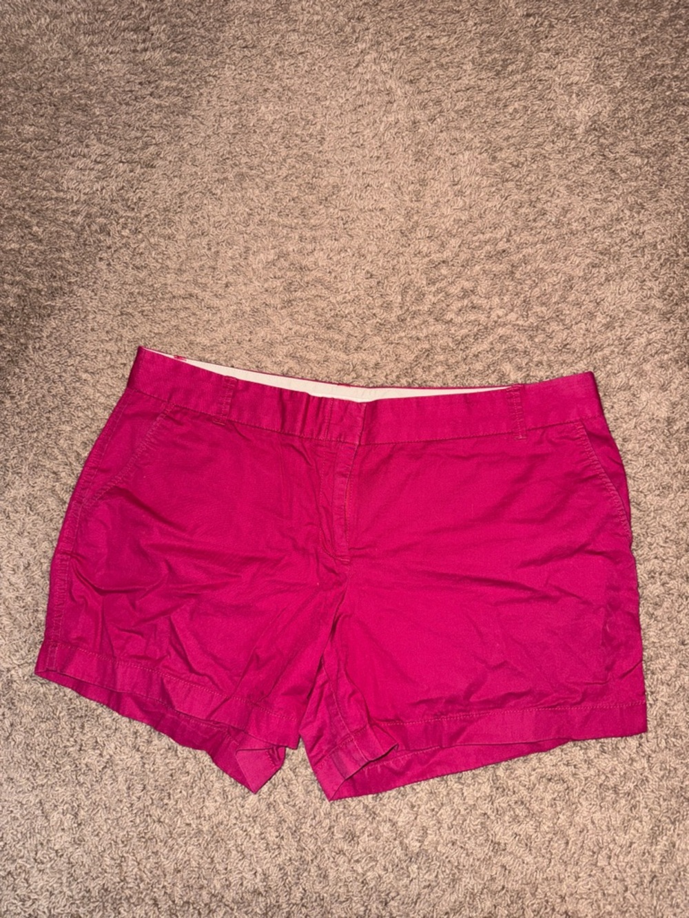 J. Crew Bright Fuchsia Cotton Shorts
